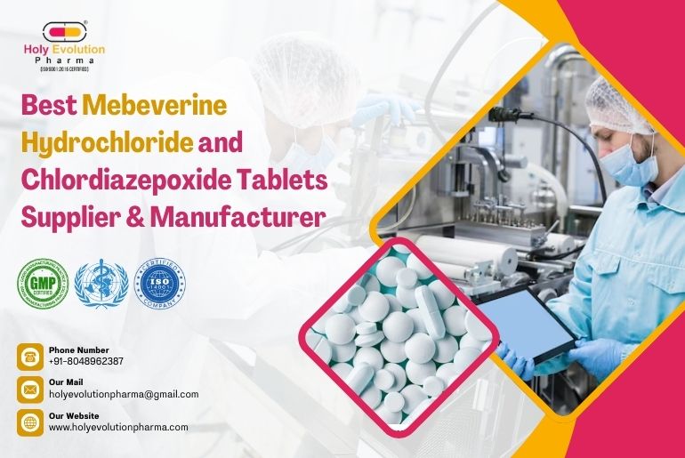 janusbiotech|Best Mebeverine Hydrochloride and Chlordiazepoxide Tablets Supplier & Manufacturer 