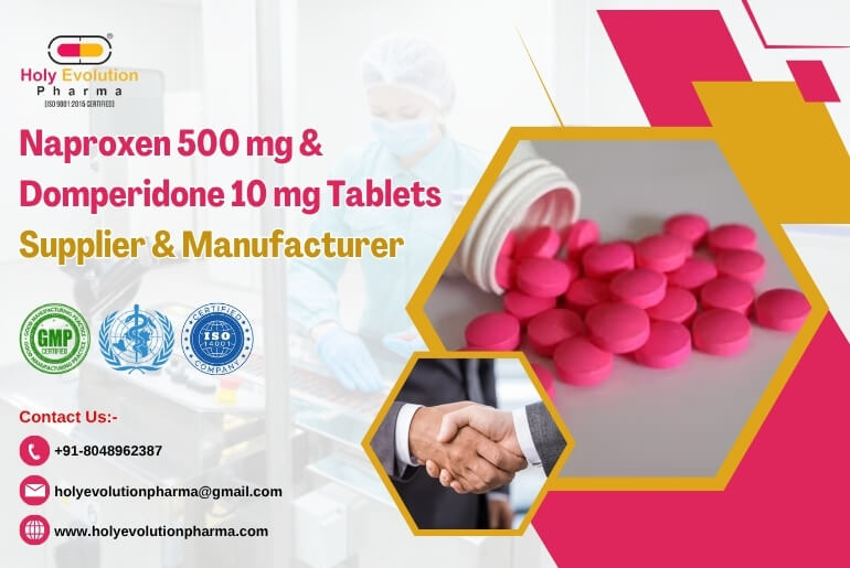 citriclabs | Naproxen 500 mg with Domperidone 10 mg Tablets Supplier & Manufacturer
